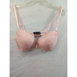 Unbranded Ladies Pink Padded Push-Up Underwire‎ Bra Size 36C